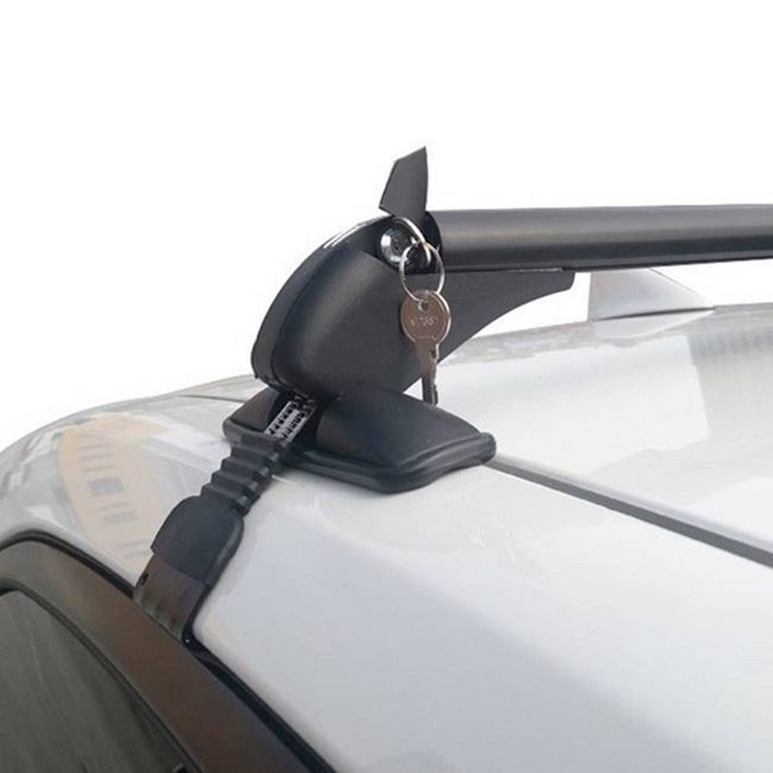 제로몰 승용차 루프렉없는 저상형 문틀형 가로바, 블랙, 1세트