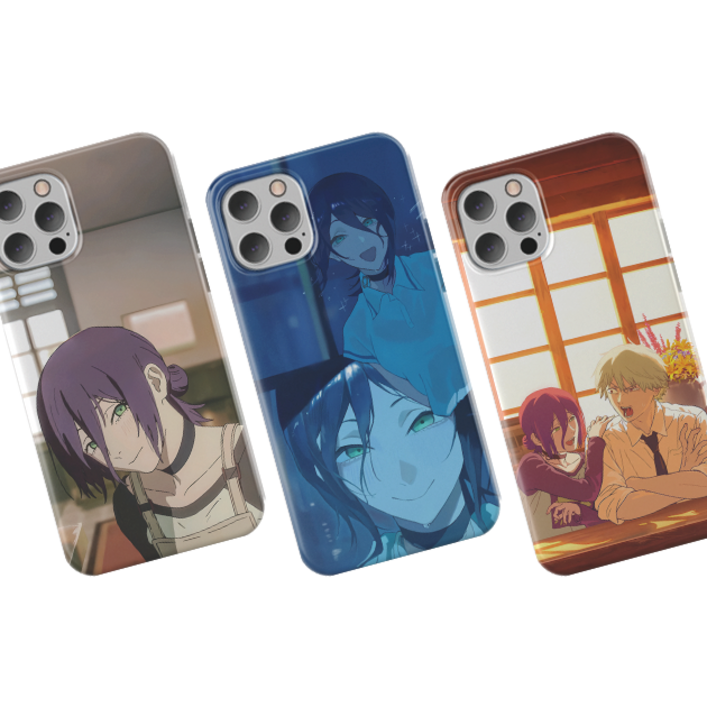 레제 하드폰케이스 갤럭시 S24 S24 S24울트라 등 전기종 슬림PC케이스 체인소맨 덴지 포치타 마키마 파워