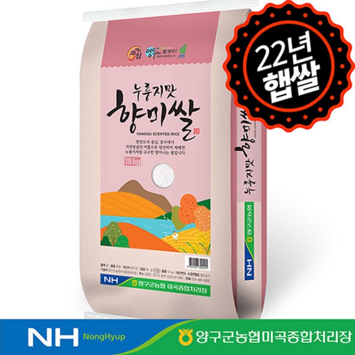 강원오대쌀 22년 햅쌀 자연중심 누룽지맛 향미쌀10kg 양구군농협