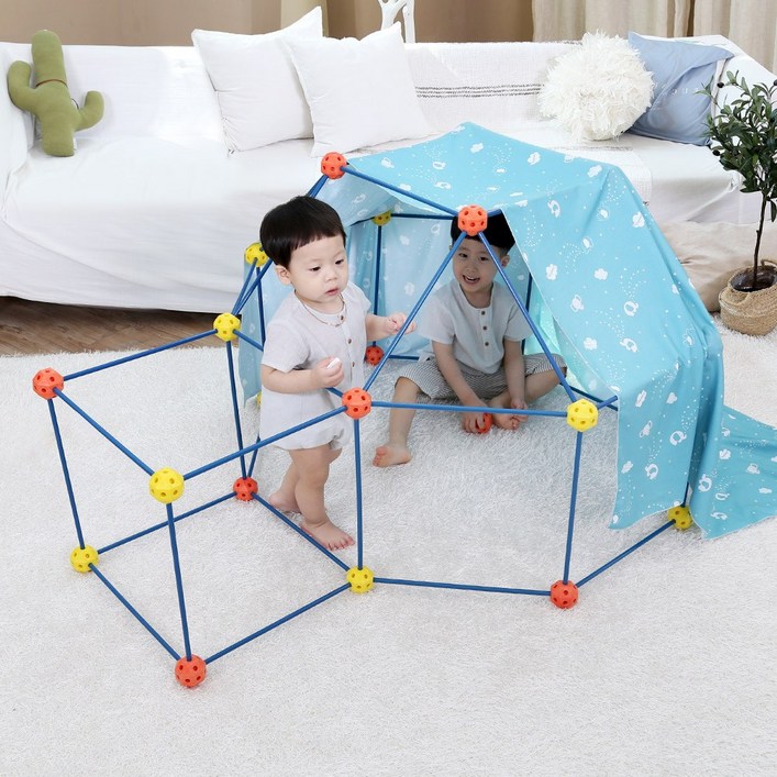 헬로디노 스틱 블럭 장난감 Ver. 2 유아 아기블럭 놀이, 레드, 1개