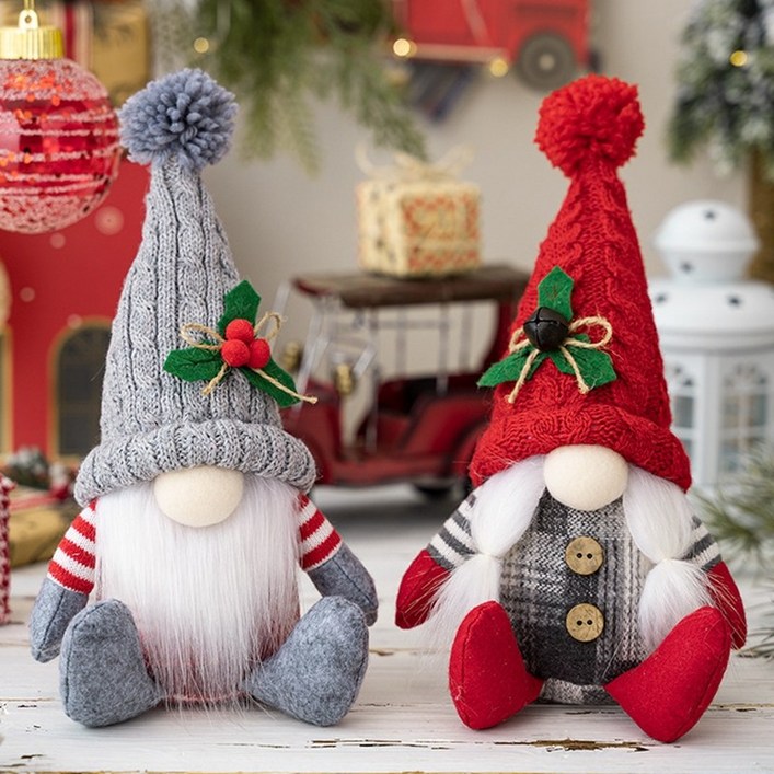 쁘띠팬시 크리스마스 소품 꾸미기 북유럽 노르딕 미니 크리스마스 장식 인형