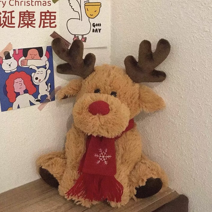 마켓플랫폼스 크리스마스 산타 귀여운 인형 선물 소품 장식 목도리