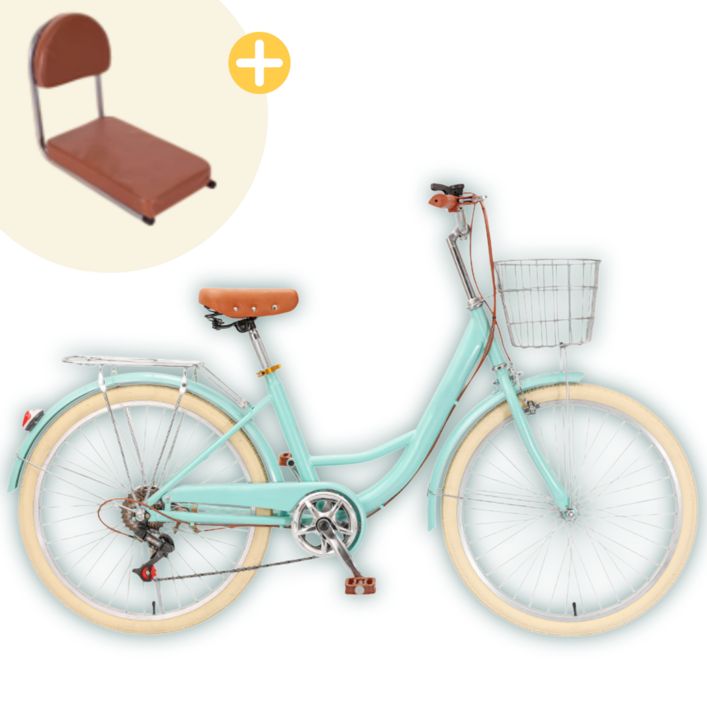 벨로니티 미니벨로 접이식 자전거 미니 클래식 경량 출퇴근 여성, 클래식민트, 1개