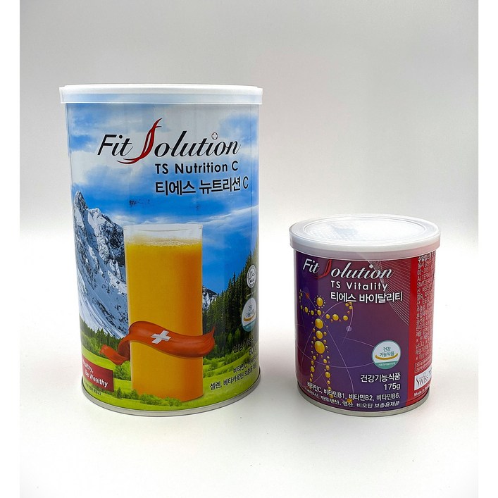 토탈스위스 핏솔루션 티에스 뉴트리션C 600g 바이탈리티175g