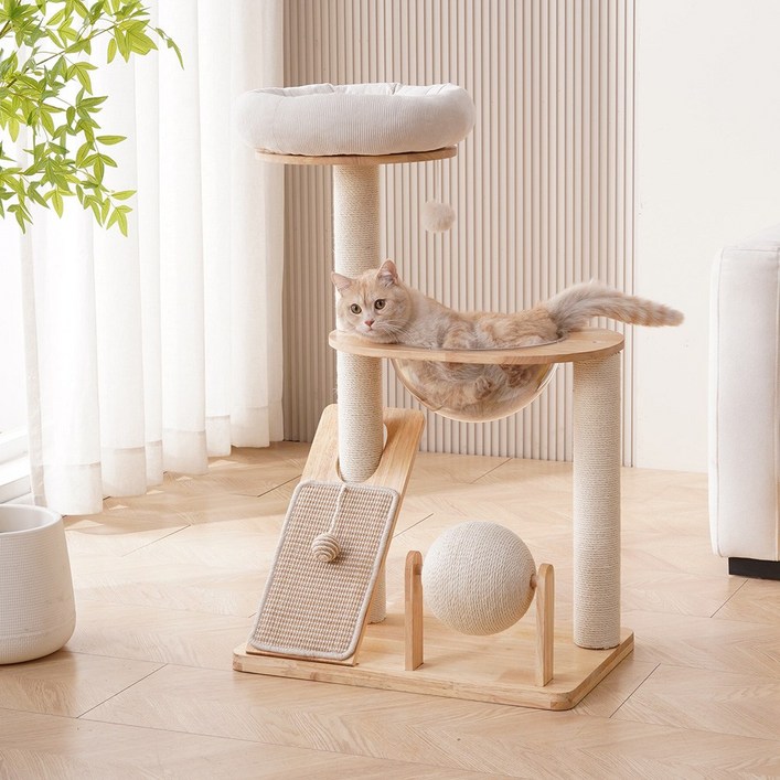 멍냥이랑 코지 코너 버블 캣타워, 1개, 단일색상