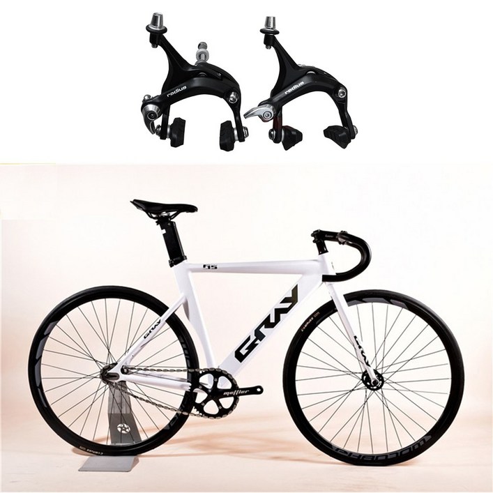 타이완 GRAY 픽시 자전거 중학생 입문용 앞뒤브레이크 포함 완차, 1개, 170cm, 화이트70mm휠