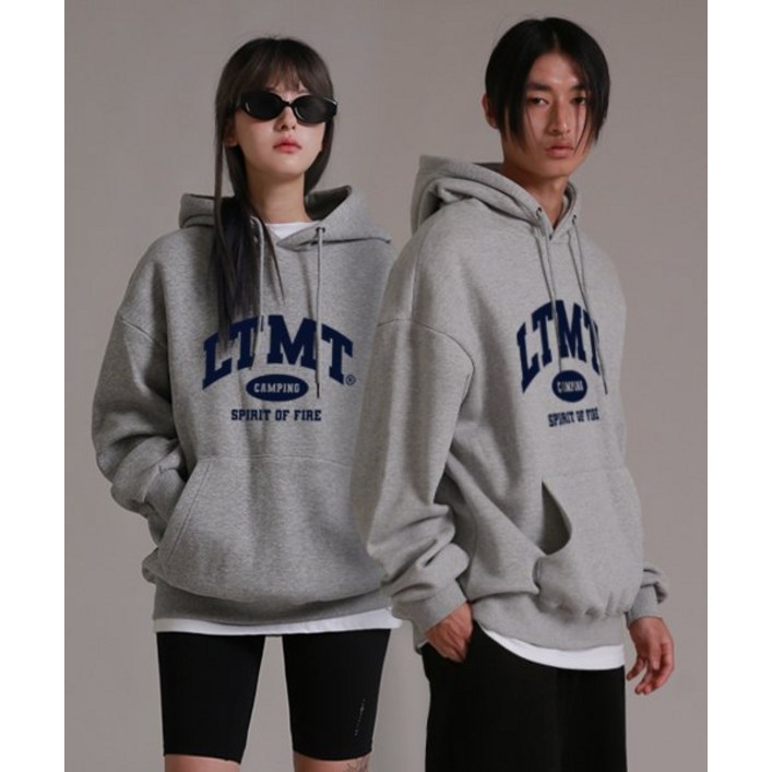 라이크더모스트 LIKE THE MOST 소프트 LTMT 오버 후디 (멜란지)