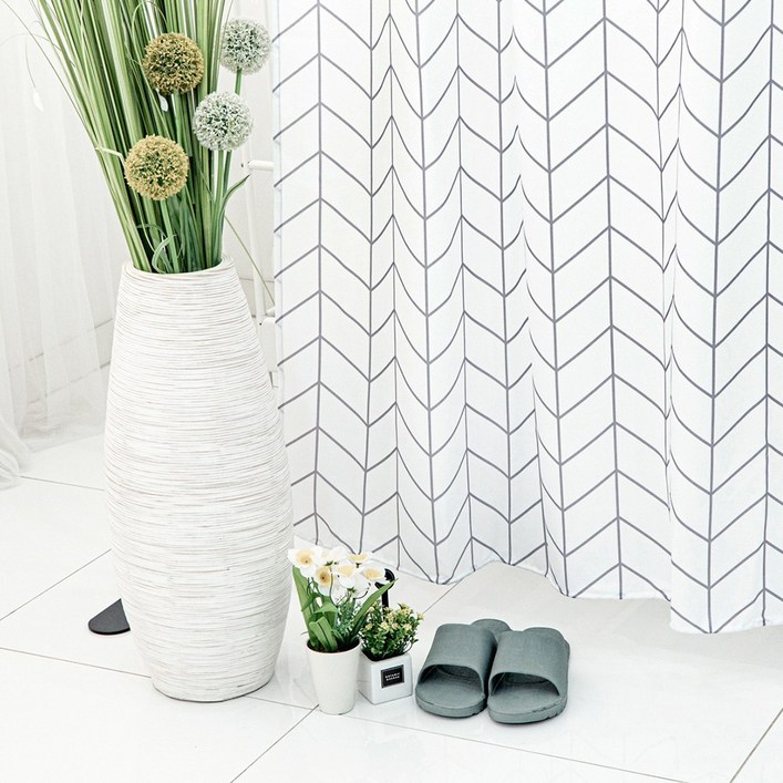 무타공 스텐 코너 샤워커튼봉 샤워커튼 ㄱ자 곡선 길이조절