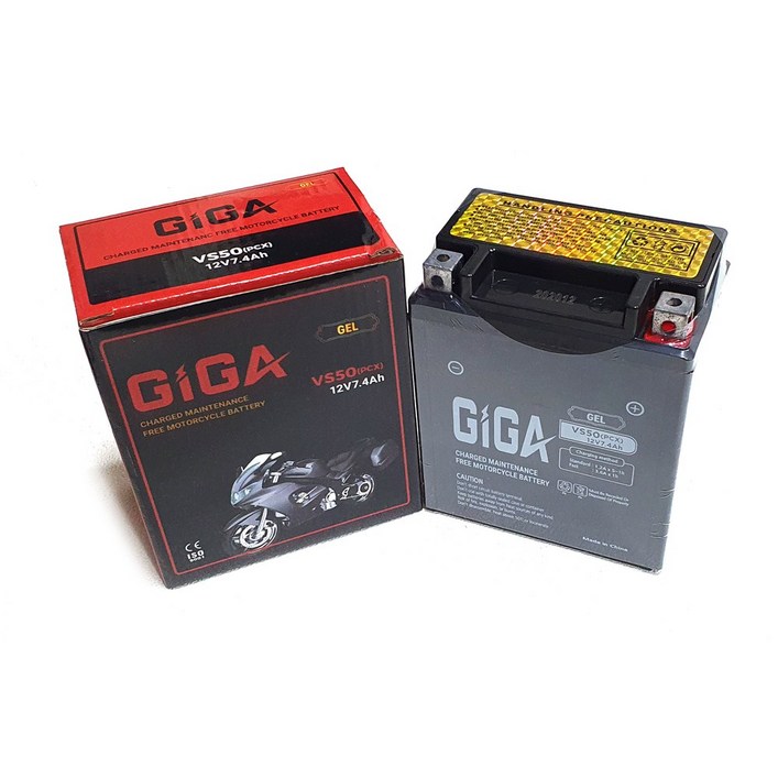 베스파 프리마베라125 배터리 GTX7.4A-BS 12V7.4A/GIGA 밀폐형젤밧데리
