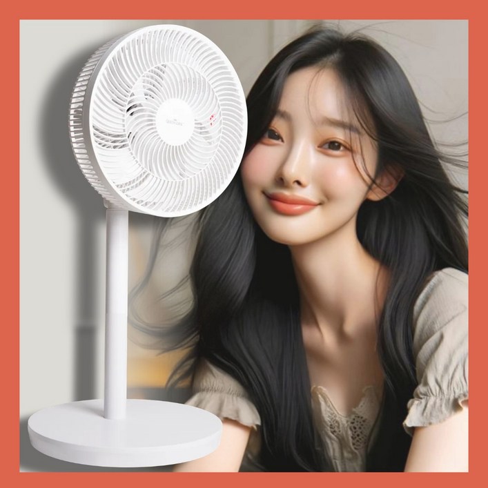 All화이트 원스 가정용 스탠드 리모컨 저소음 써큘레이터 선풍기