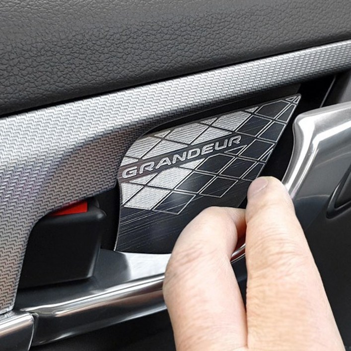카이만 도어캐치 플레이트 더뉴그랜저 (19년11월~22년11월), 메탈 도어캐치, 1개