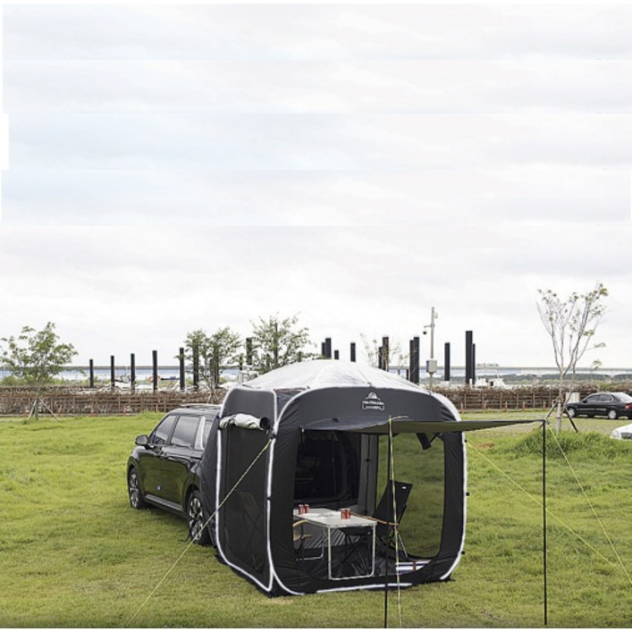 카니발 4세대 차박 텐트 신상 도킹 쉘터 큐브형 원터치 사계절