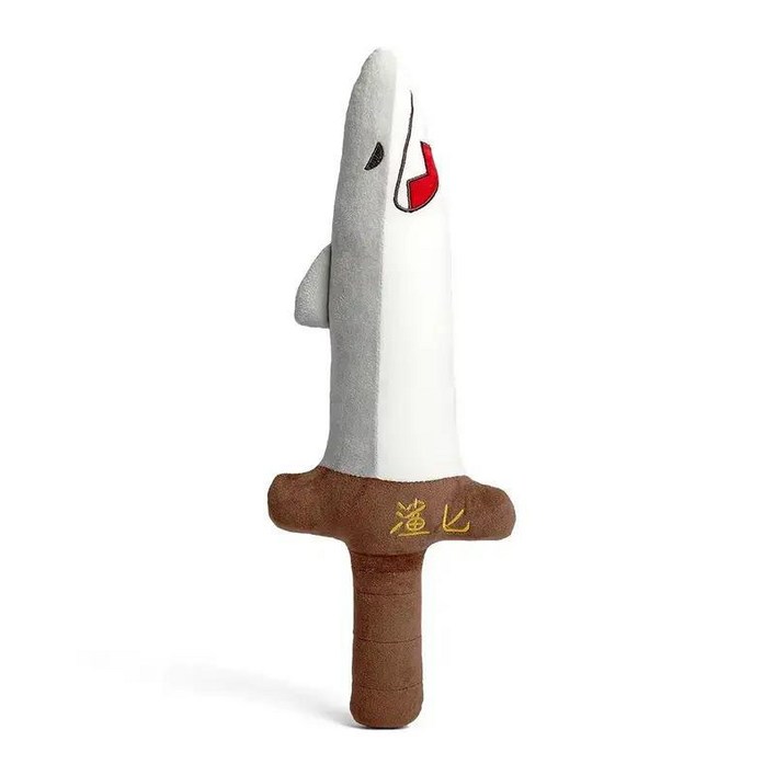 재미있는 상어 칼 장난감 생일선물 개그말장난 귀여운 털 봉제인형