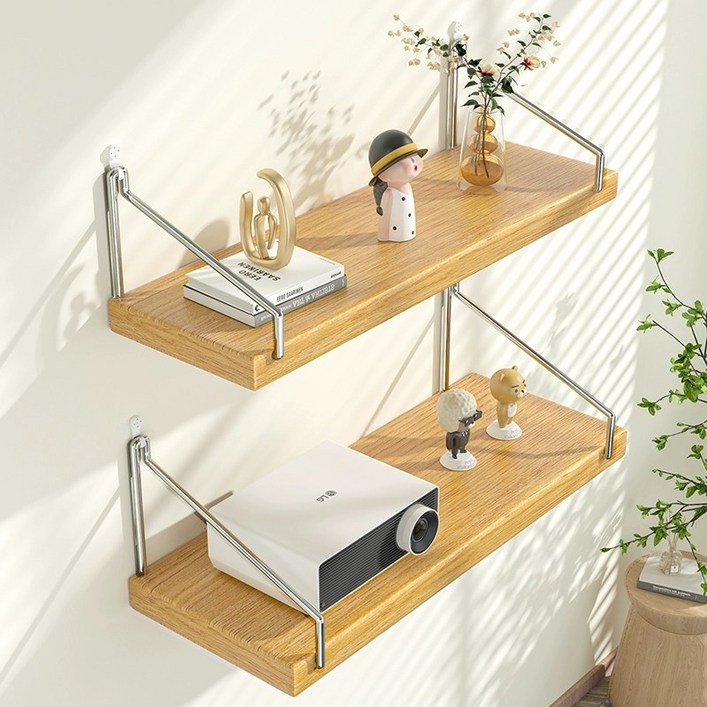 Aram 무타공선반 인테리어 벽선반 원목 벽걸이선반