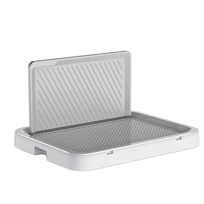 리프리 강아지 반려견 그물망 배변판, 대형,화이트그레이, 1개