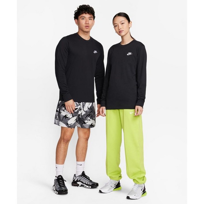 나이키 커플용 남성용 긴팔티 스포츠웨어 롱슬리브 티