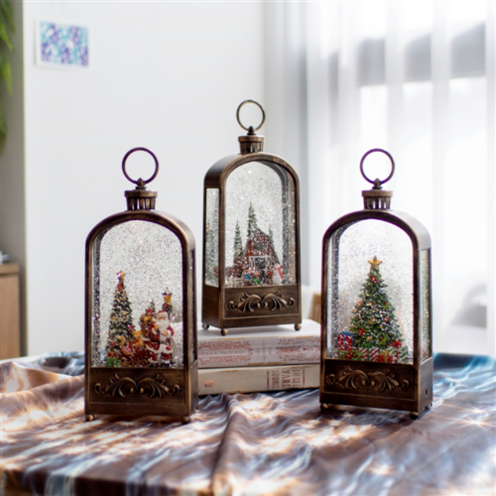 크리스마스 소품 장식 오르골 높은 랜턴 3종 코스트코 LED 스노우볼 선물