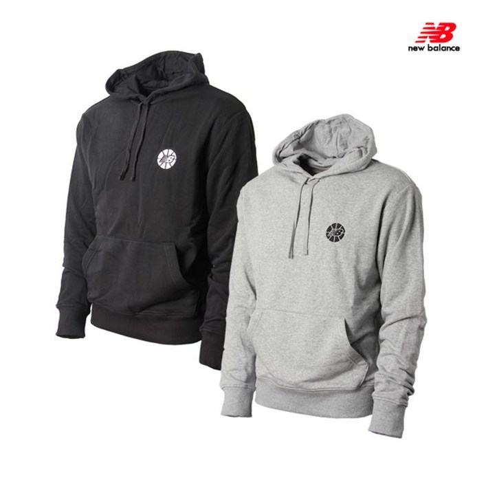뉴발란스  M NB Hoops Essentials  NBN0C46111  2종택1  후드티
