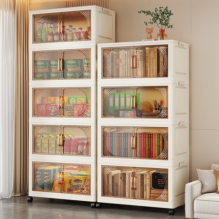 보코토 대용량 수납장 이동식 접이식 수납장 다용도 옷정리 리빙박스 4개