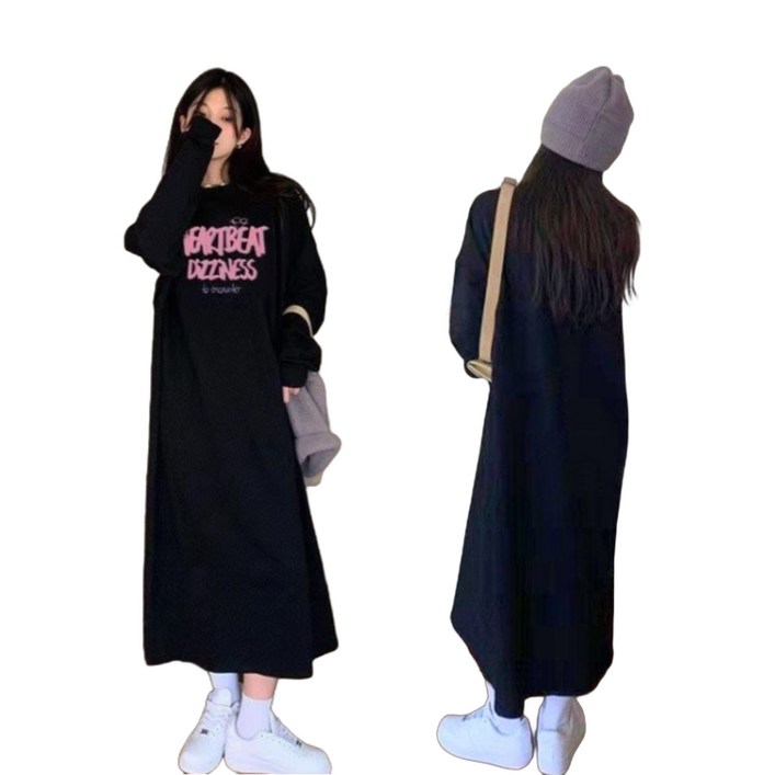 기모맨투맨원피스 츄리닝원피스 키작녀 롱원피스