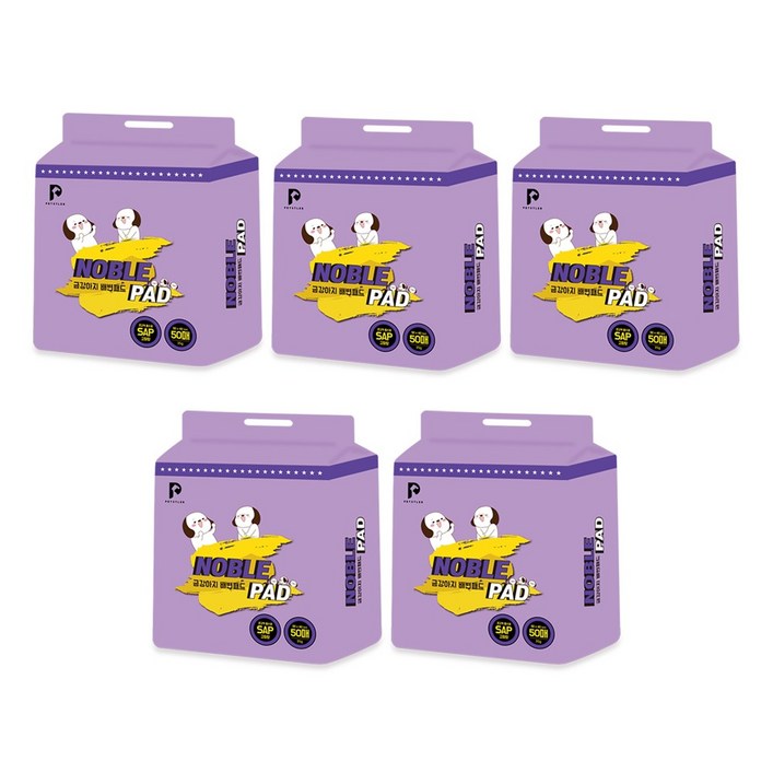금강아지 노블 배변패드, 5개, 50개입