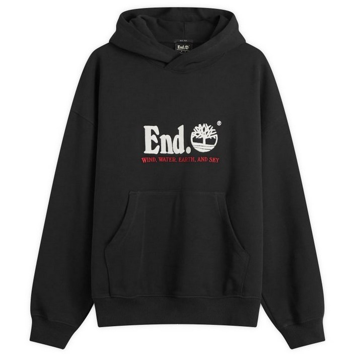 Timberland Logo Hoodie Black