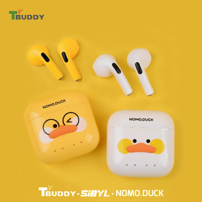 티버디 오픈형 블루투스 이어폰 NOMO DUCK 귀안아픈 무선이어폰, 스노우화이트 티버디 오픈형 블루투스 이어폰 NOMO DUCK 귀안아픈 무선이어폰, 스노우화이트