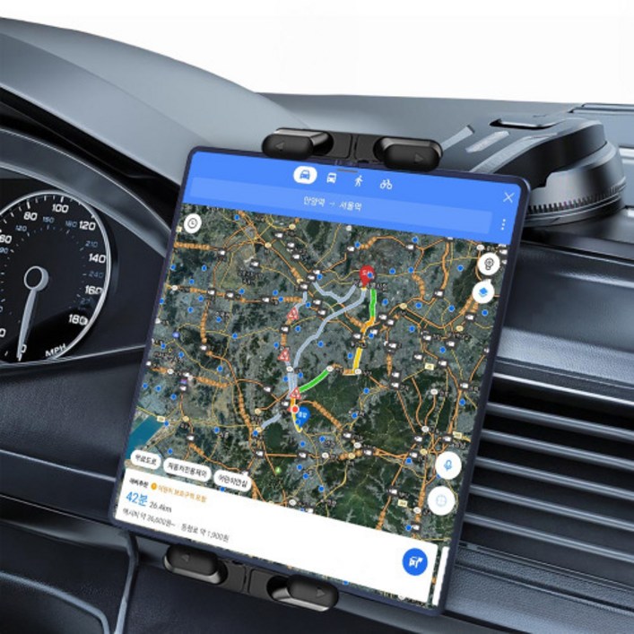 에이덤스 차량용 Z 폴드 FOLD 호환 태블릿 거치대, 1개, 블랙