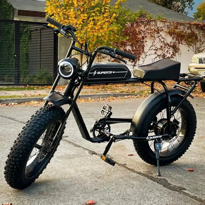 배달용 다목적 오토바이 super 73 전동 자전거 전기 자전거 스쿠터 빈티지 산악 2인용, A.13AH 리튬 배터리, A.48V