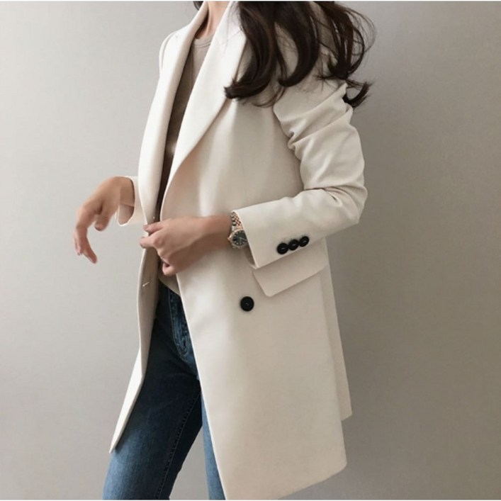 카이씨 세련된 봄 가을 캐주얼 정장 자켓 오피스 빅사이즈 여성용 면접 정장 자켓