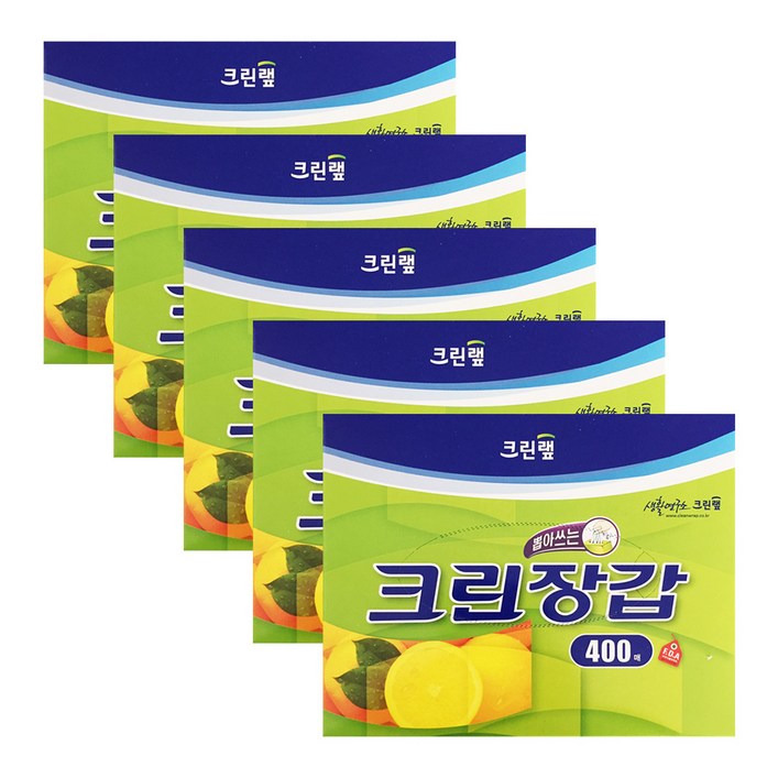 크린랩 크린장갑 400매 X 5개, 5개, 단일상품