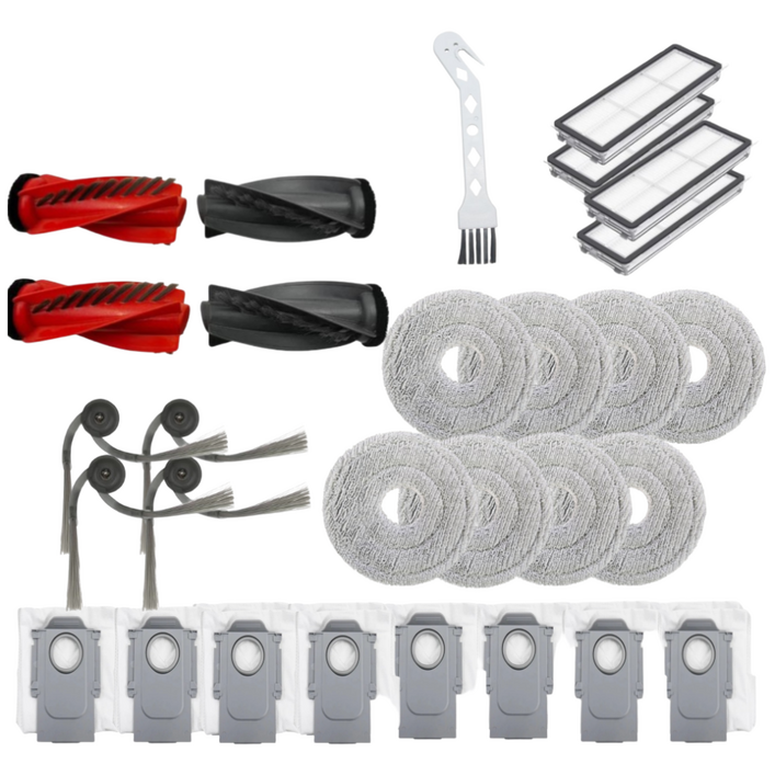 퓨어퍼스트 로보락 Qrevo Curv 소모품 브러쉬 필터 먼지봉투 호환 기프트팩, 1세트, 1년풀패키지