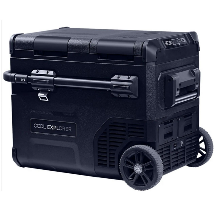 콜드벨트 프리미엄 차량용 냉장고 대용량 휴대용 화물차 캠핑 가정용 차박 냉동고, 배터리 2개, 45L