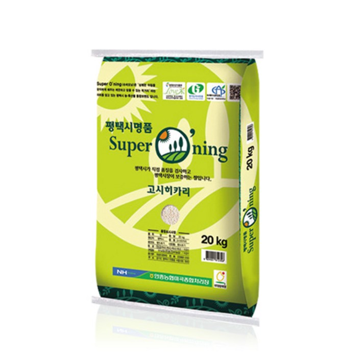 고시히카리쌀20kg [23년산] 안중농협 슈퍼오닝 고시히카리 20kg