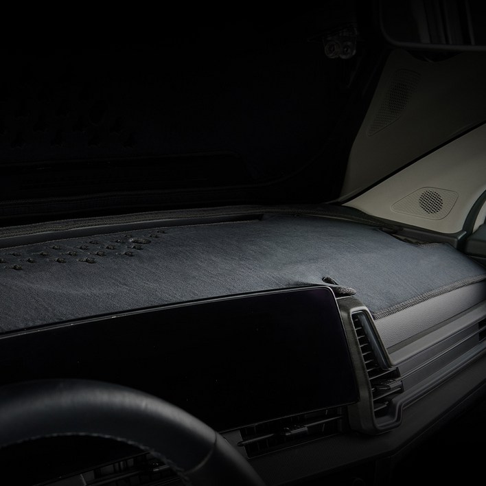 메이튼 슈퍼소프트 벨벳 대쉬보드 커버 논슬립패드, 기아 더뉴 셀토스 22년7월  HUD 무  센터스피커 유, 블랙