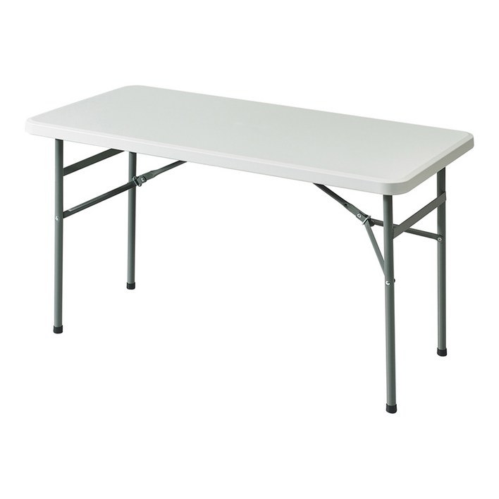 아웃탑 일자형 테이블 1200, 화이트, 2인용