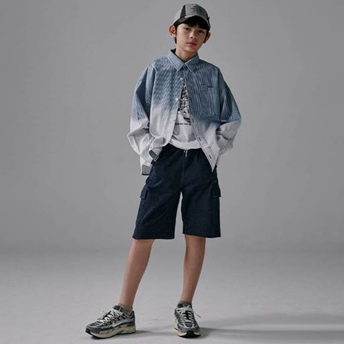 블루테일 남아용 다이마루 반바지 AYB3PT03NV