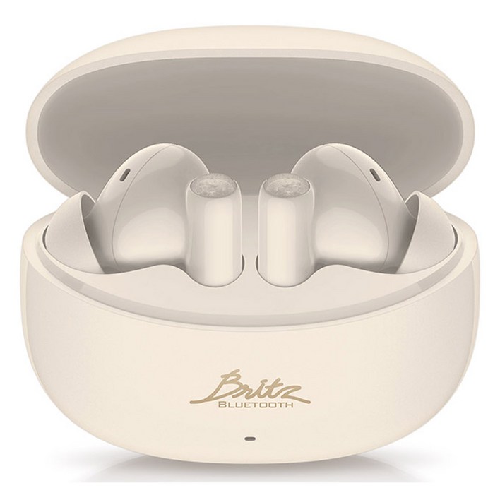 브리츠 노이즈캔슬링 무선 블루투스 v5.3 이어폰, AcousticANC7, 아이보리