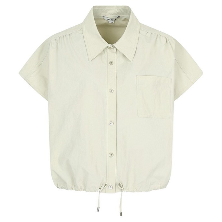 나이스클랍 드로우 스트링 슬리브리스 셔츠