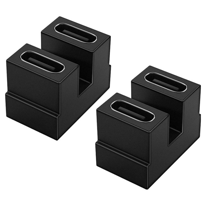 스페이스쉴드 듀오포트 USB4 8K 40Gbps USB C FF 암타입 U형 연장 커플러 100W