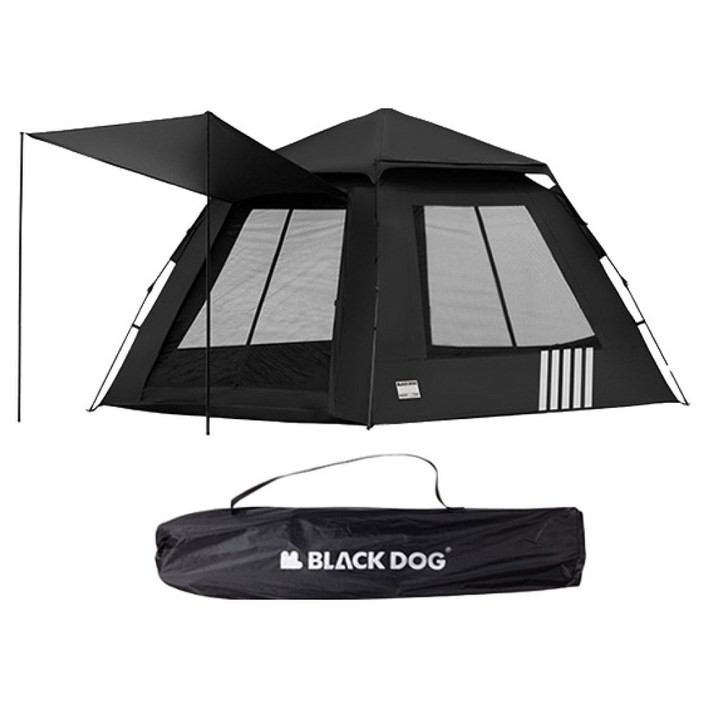 BLACKDOG 스트라이프 원터치 캠핑 텐트 BD021