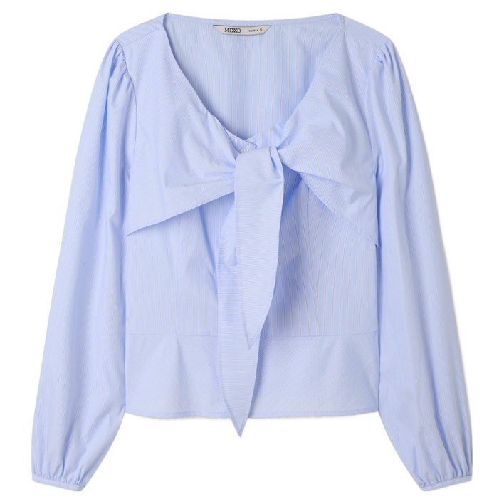 미쏘 여성용 리본 디테일 블라우스