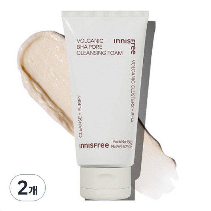 이니스프리 화산송이 바하 모공 클렌징폼, 150g, 2개 이니스프리 화산송이 바하 모공 클렌징폼, 150g, 2개