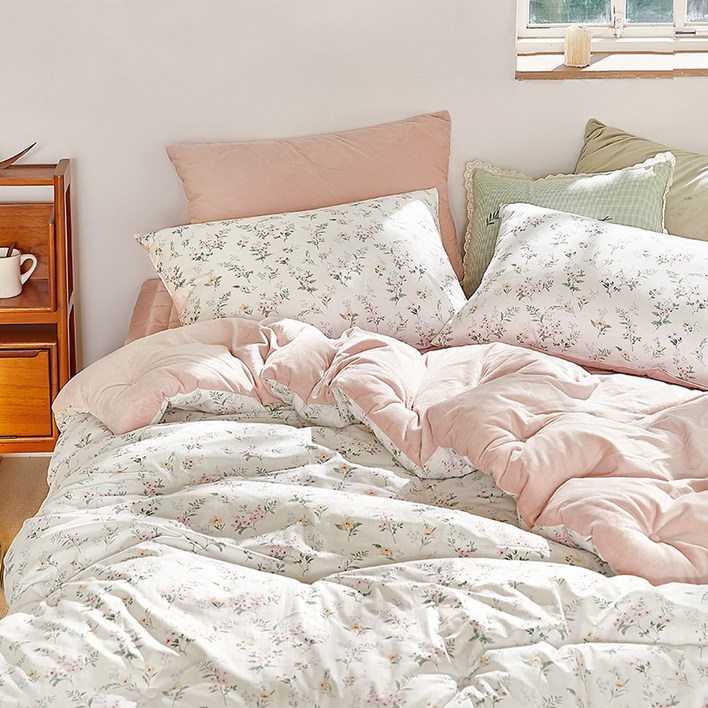 파르페by알레르망 국내 제조 에이프릴 극세사 차렵이불