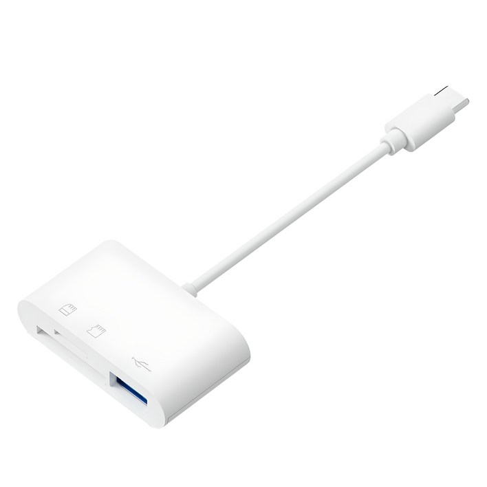 아이엠듀 C타입 3 in 1 USB TF SD카드 리더기