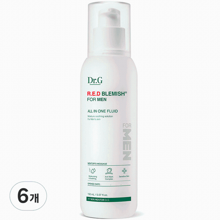 닥터지 레드 블레미쉬 포 맨 올인원 플루이드, 150ml, 6개 닥터지 레드 블레미쉬 포 맨 올인원 플루이드, 150ml, 6개