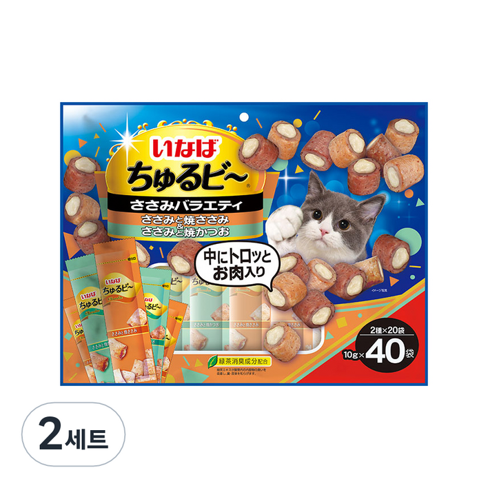 이나바 츄르비 닭가슴살 버리이어티 고양이 간식