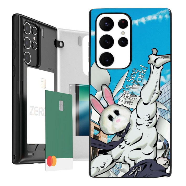 유스픽 마그네틱 카드포켓 휴대폰 케이스 버니룰러 시즌4