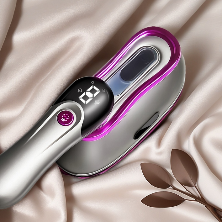 국내발송RichMagic 200ml 대용량 휴대용 다리미 4가지 온도 조절, 그레이퍼플