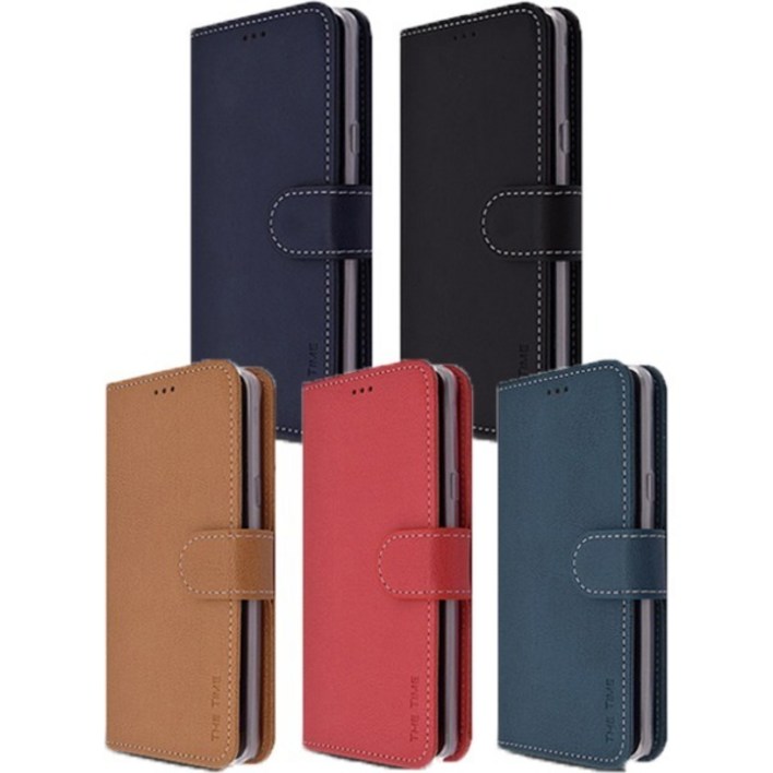 갤럭시A51 케이스 스티치 5포켓 수납 다이어리 가죽 지갑 플러스 더타임